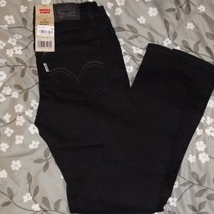 Black size 7 girls Levi jeans